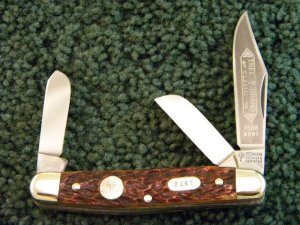 Boker Tree Brand Classic Solingen Germany 7588 Bone Stockman - Mint