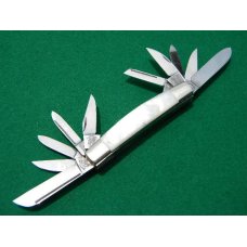 Fight'n Rooster Pearl 10 Blade Congress 1984 Club Knife - Mint Fight'n Rooster Pearl 10 Blade Congress 1984 Club Knife - Mint