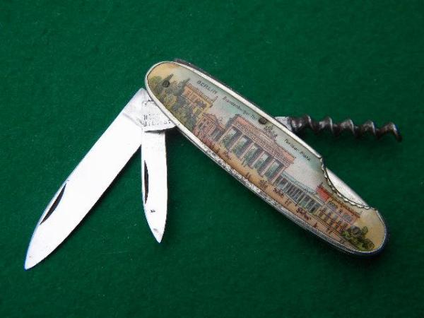 Garantie Solingen Germany Advertising Cork Screw Knife - C. 1900-1920 Garantie Solingen Germany Advertising Cork Screw Knife - C. 1900-1920