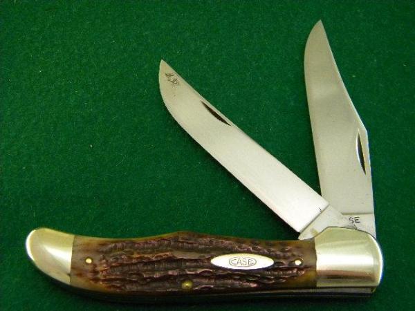 Rare Case XX 1940-64 6265 Flat Blade Green Bone Folding Hunter Knife Rare Case XX 1940-64 6265 Flat Blade Green Bone Folding Hunter Knife