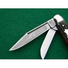 Bulldog Brand Solingen Germany 1993 Bone Stockman - Mint Bulldog Brand Solingen Germany 1993 Bone Stockman - Mint