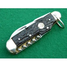 Rare Boker Tree Brand Solingen Hard Black 6 Blade Sportsman Rare Boker Tree Brand Solingen Hard Black 6 Blade Sportsman