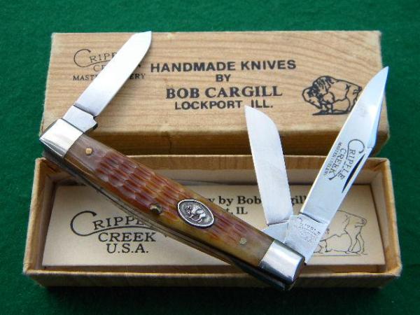 Cripple Creek USA by Bob Cargill 1981 Bone Stockman - NIB