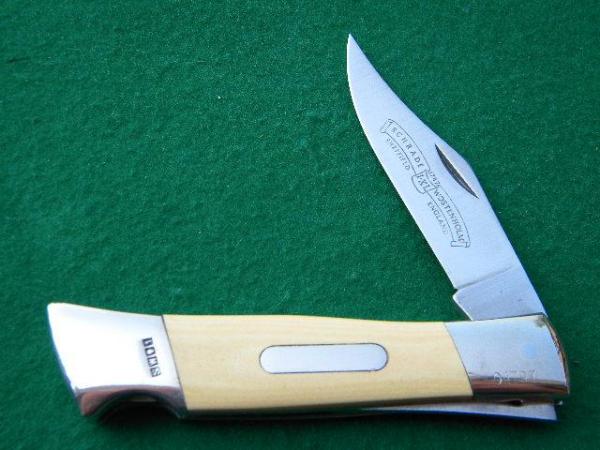 Schrade Wostenholm IXL Sheffield England Big Micarta Lockback - Mint Schrade Wostenholm IXL Sheffield England Big Micarta Lockback - Mint