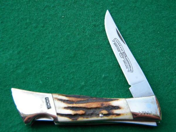 Schrade Wostenholm IXL Sheffield England Stag Lockback - Mint