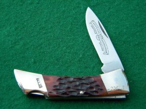 Schrade Wostenholm IXL Sheffield England Bone Lockback - Mint