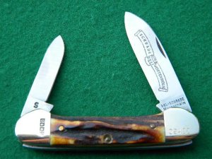 Schrade Wostenholm IXL Sheffield England Stag Canoe - Mint
