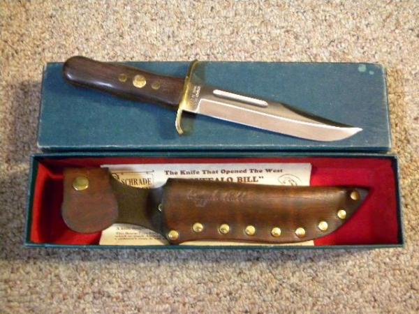 Schrade Walden Made in USA Buffalo Bill Bowie Knife #BB 166 Limited Edition Schrade Walden Made in USA Buffalo Bill Bowie Knife #BB 166 Limited Edition