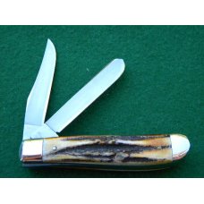 Case XX SS USA 5207 SP SSP 10 Dot (1980) 75th Anniversary Stag Mini Trapper Knife - Mint Case XX SS USA 5207 SP SSP 10 Dot (1980) 75th Anniversary Stag Mini Trapper Knife - Mint