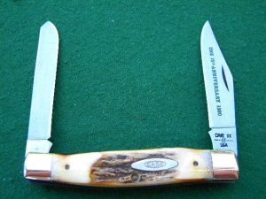 Case XX SS USA 5275 SP SSP 10 Dot (1980) 75th Anniversary Stag Moose Knife - Mint