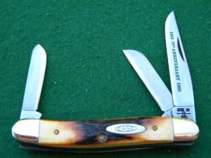 Case XX SS USA 5318 HP SSP 10 Dot (1980) 75th Anniversary Stag Stockman Knife - Mint