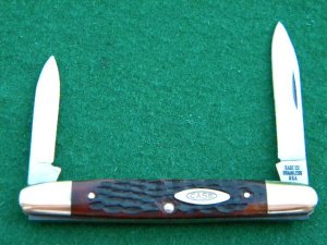 Case XX Stainless USA 1965-69 Bone 06263 Eisenhower Knife - Mint