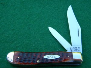 Case XX USA 10 Dot (1970) Bone 6207 Mini Trapper Knife - Mint
