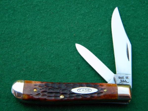 Case XX USA 9 Dot (1971) Bone 6207 Mini Trapper Knife - Mint