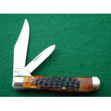 Case XX USA 9 Dot (1971) Bone 6207 Mini Trapper Knife - Mint