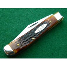 Case XX USA 9 Dot (1971) Bone 6207 Mini Trapper Knife - Mint