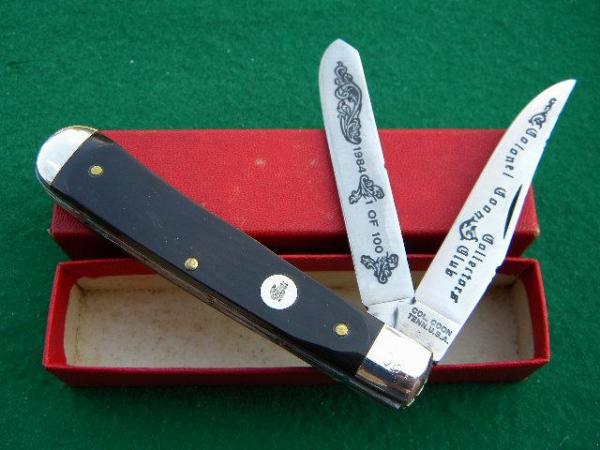 Col. Coon Tenn., USA 1984 Bone or Horn Trapper *Fileworked* Col. Coon Tenn., USA 1984 Bone or Horn Trapper *Fileworked*