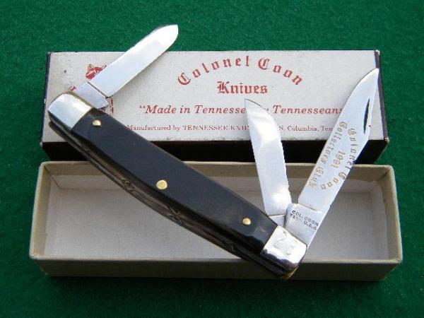 Col. Coon Tenn., USA 1991 Bone or Horn Stockman *Fileworked* Col. Coon Tenn., USA 1991 Bone or Horn Stockman *Fileworked*