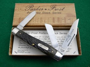 Parker Frost USA 1978-2 Schrade Bison Bone Stockman Knife - NIB