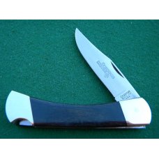 Crosman Blades 956A Stainless USA Wood Lockback Knife & Leather Pouch - NIB Crosman Blades 956A Stainless USA Wood Lockback Knife & Leather Pouch - NIB