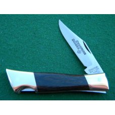 Crosman Blades 952A Stainless USA Wood Lockback Knife & Leather Pouch - NIB Crosman Blades 952A Stainless USA Wood Lockback Knife & Leather Pouch - NIB