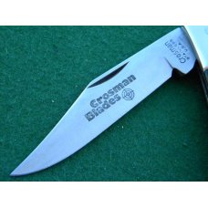 Crosman Blades 952A Stainless USA Wood Lockback Knife & Leather Pouch - NIB Crosman Blades 952A Stainless USA Wood Lockback Knife & Leather Pouch - NIB