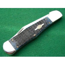 Case XX USA 2 Dot (1998) Dark Blue Bone 61050 SS Big Coke Bottle Knife - NIB