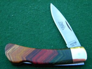 Western USA Santa Fe Stoneworks Lockback Knife - Mint