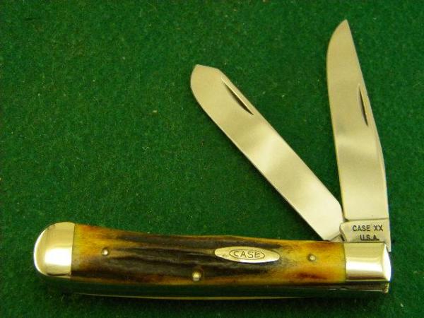 Case XX USA 10 Dot (1970) Stag 5254 Trapper Knife - Mint Case XX USA 10 Dot (1970) Stag 5254 Trapper Knife - Mint