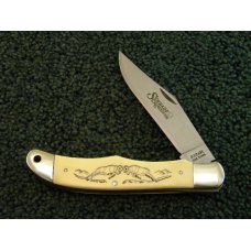 Schrade USA SC500 Linerlock Folding Hunter Bighorn Sheep Scrimshaw - NIB Schrade USA SC500 Linerlock Folding Hunter Bighorn Sheep Scrimshaw - NIB