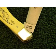 Schrade USA SC500 Linerlock Folding Hunter Bighorn Sheep Scrimshaw - NIB Schrade USA SC500 Linerlock Folding Hunter Bighorn Sheep Scrimshaw - NIB