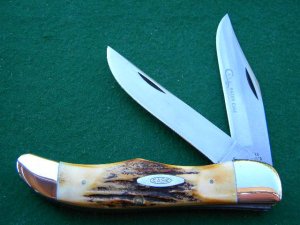 Case XX Stainless USA 4 Dot (1976) Stag 5265 SAB SSP Razor Edge Folding Hunter Knife - Mint