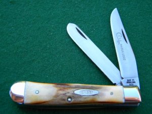 Case XX Stainless USA 4 Dot (1976) Stag 5254 SSP Razor Edge Trapper Knife - Mint