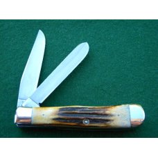 Case XX Stainless USA 4 Dot (1976) Stag 5254 SSP Razor Edge Trapper Knife - Mint Case XX Stainless USA 4 Dot (1976) Stag 5254 SSP Razor Edge Trapper Knife - Mint
