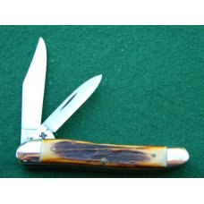 Case XX Stainless USA 4 Dot (1976) Stag 52087 SSP Razor Edge Stockman Knife - Mint Case XX Stainless USA 4 Dot (1976) Stag 52087 SSP Razor Edge Stockman Knife - Mint