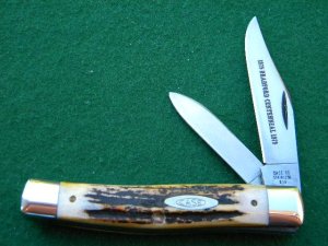 Case XX Stainless USA 1 Dot (1979) Stag 5292 SSP Bradford Centennial 2 Blade Stockman Knife - Mint