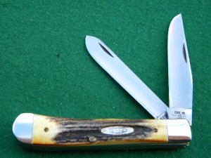 Case XX SS USA 9 Dot (1981) Stag 5254 SSP Trapper Knife - Mint