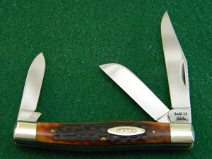 Case XX USA 9 Dot (1971) Bone 6332 3 Blade Stockman - Mint