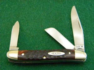 Case XX USA 9 Dot (1971) Bone 6318 HE Stockman - Mint