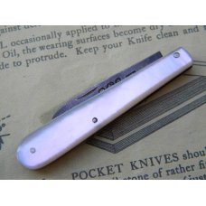 Vintage Fruit Knife Pearl Handles w/Sterling Silver Blade - C. 1896 - Sheffield Vintage Fruit Knife Pearl Handles w/Sterling Silver Blade - C. 1896 - Sheffield