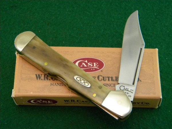 Case XX USA 1998 Smooth Brown Appaloosa Bone A61549L SS Copperlock Knife - NIB Case XX USA 1998 Smooth Brown Appaloosa Bone A61549L SS Copperlock Knife - NIB