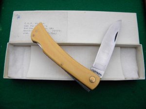 Ken Fortenberry Woodville, Texas C.K.F. Custom Micarta Folding Knife - NIB
