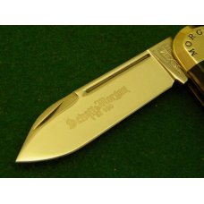 Schatt & Morgan Titusville PA. 2005 Smooth Chocolate Bone Sunfish Knife - NIB Schatt & Morgan Titusville PA. 2005 Smooth Chocolate Bone Sunfish Knife - NIB