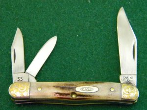 Case XX SS USA 7 Dot (1983) Stag 5308 Whittler Knife
