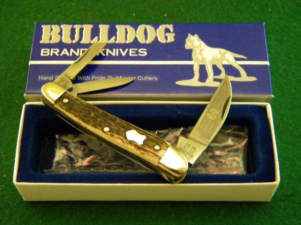 Bulldog Brand Solingen Germany Stag Wharncliffe Whittler Knife - NIB Bulldog Brand Solingen Germany Stag Wharncliffe Whittler Knife - NIB