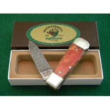 Weidmannsheil Solingen Germany Coral  Damascus Lockback Knife - NIB
