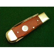 Weidmannsheil Solingen Germany Coral  Damascus Lockback Knife - NIB