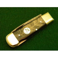 Weidmannsheil Solingen Germany Horn Damascus Lockback Knife - NIB Weidmannsheil Solingen Germany Horn Damascus Lockback Knife - NIB