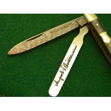 Weidmannsheil Solingen Germany Horn Damascus Doctor's Knife - NIB