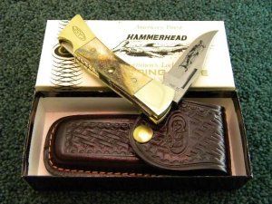 Case XX SS USA 10 Dot (1980) Stag 5159 L SSP Hammerhead Lockback Knife - NIB